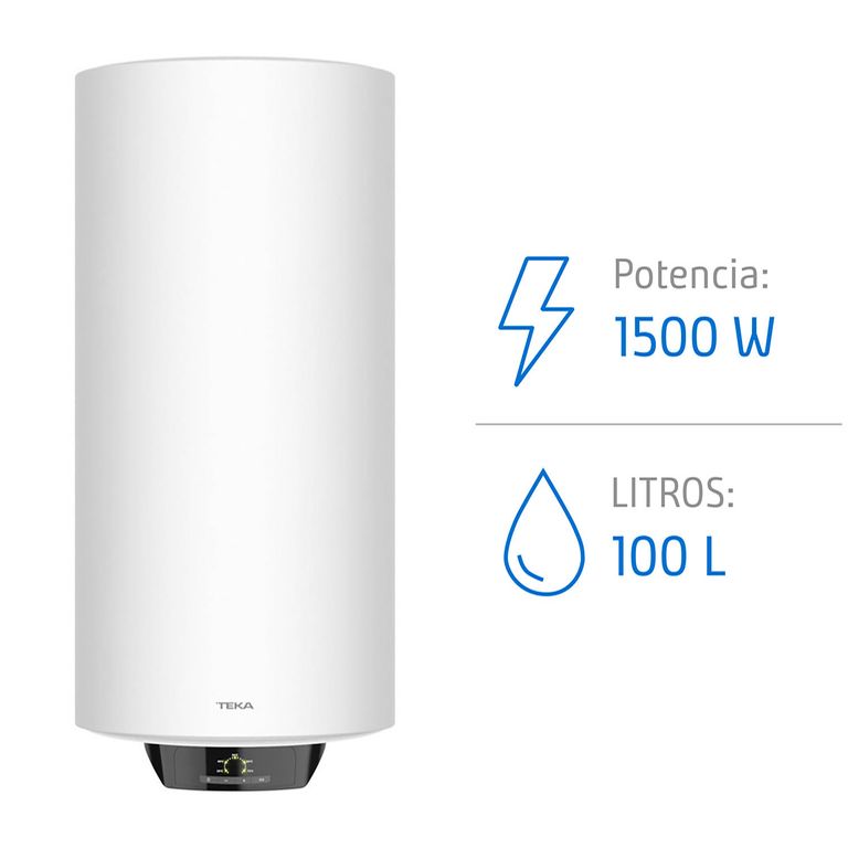 Termo Digital Eco Vertical Eléctrico 100 Litros 1500 W de Muro
