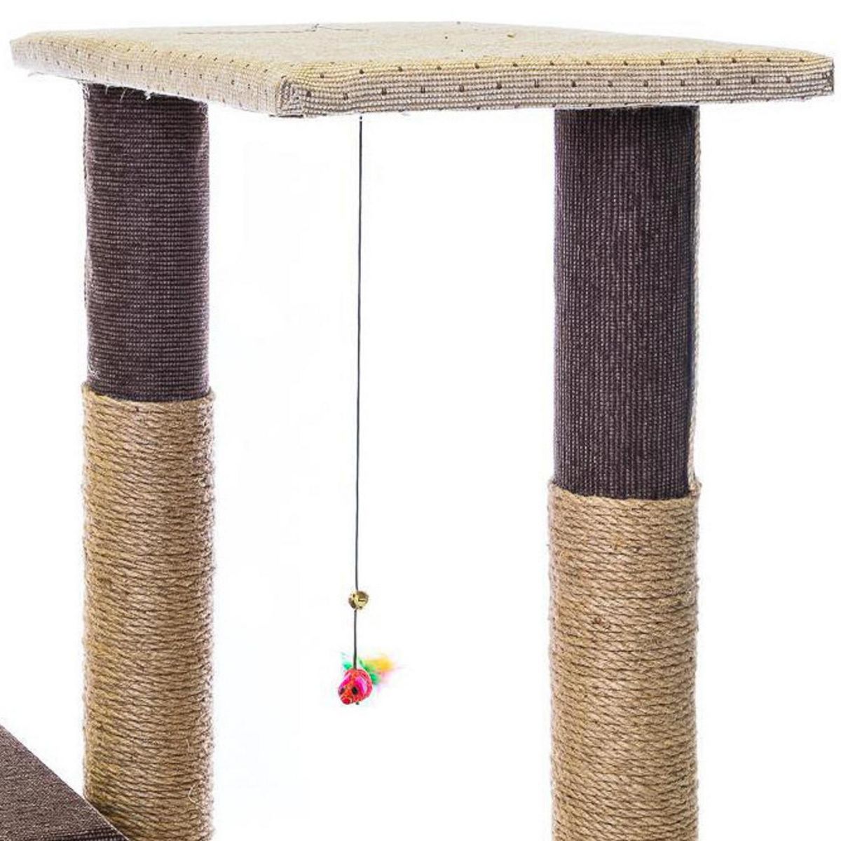 MASCOTICAS - Rascador de gato Angora hecho a mano beige/café