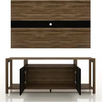 Panel Rack TV 50"" Nogal/Negro 54x136x35.5 cm