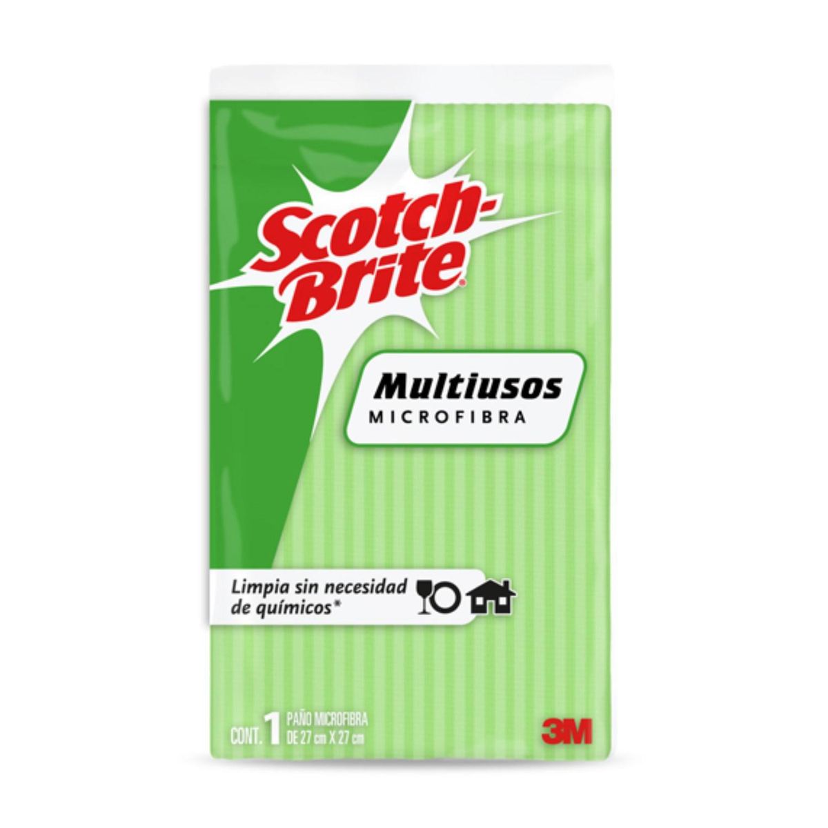 SCOTCH BRITE - Pack de 12 Paños Multiuso Scotch Brite 27x27 cm Económicos