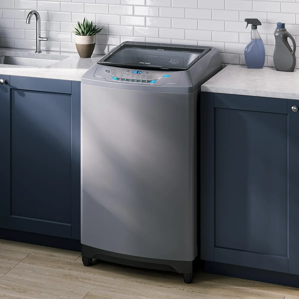 FENSA - Lavadora Carga Superior 20 kg Silver Premium Care 20 SZ