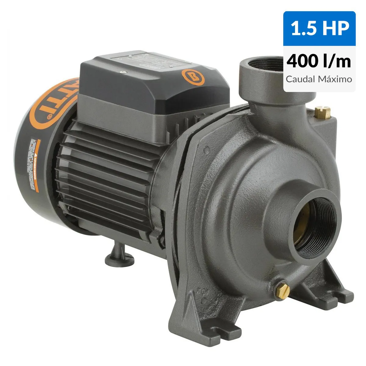 BERCATTI - Electrobomba superficie 1,5 HP centrífuga gran caudal