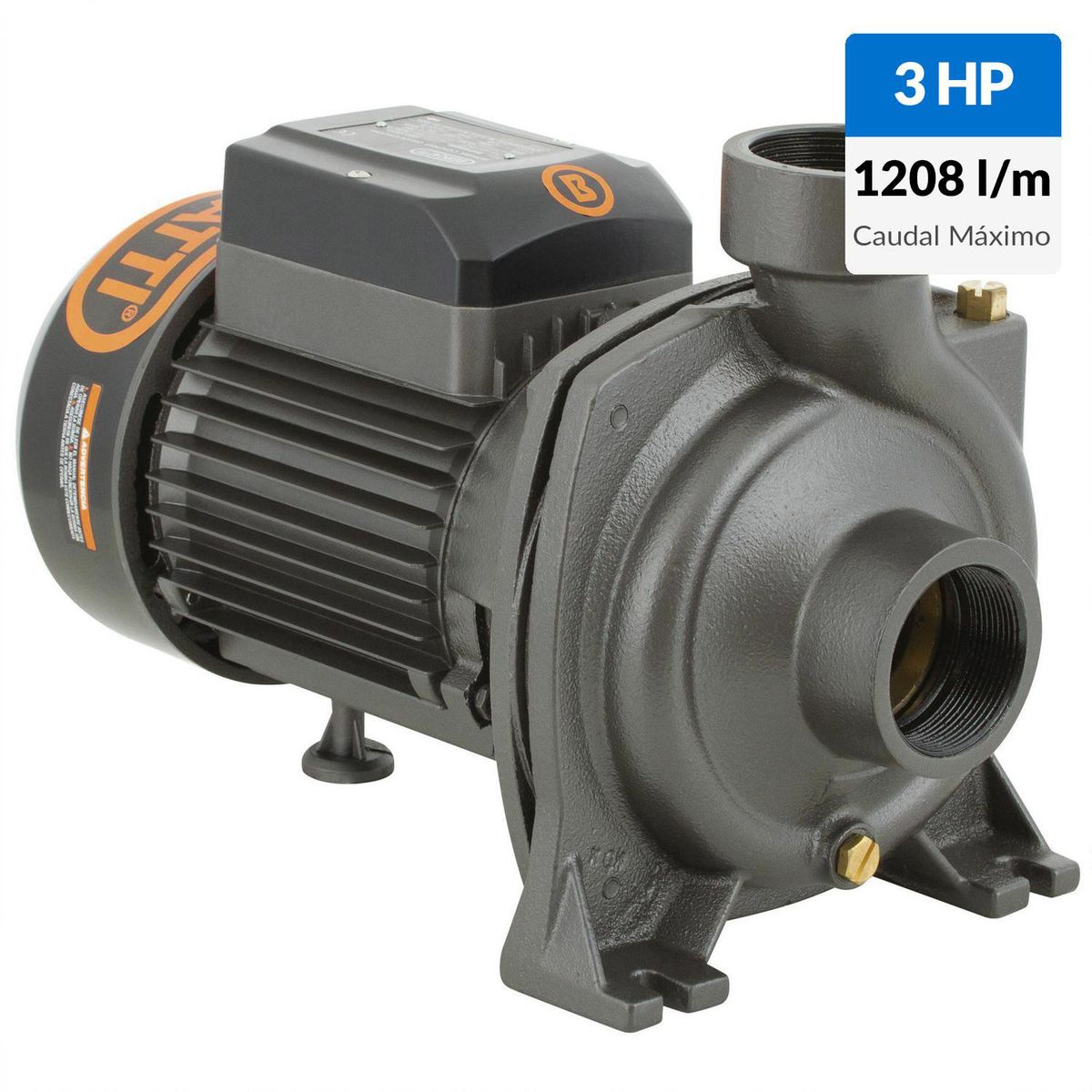 BERCATTI - Electrobomba superficie 3 HP centrífuga gran caudal