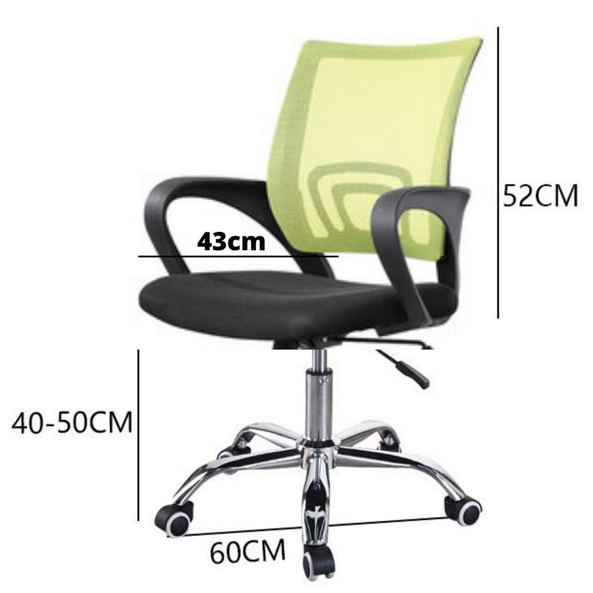 PORTAL CENTER - Silla Escritorio Ergonómica Verde