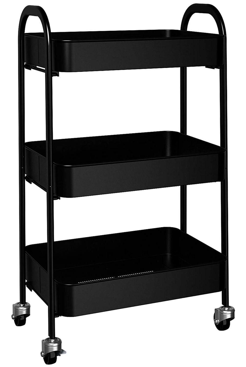 IMPORTADORA USA - Organizador Rodante 42x72x32 cm Negro