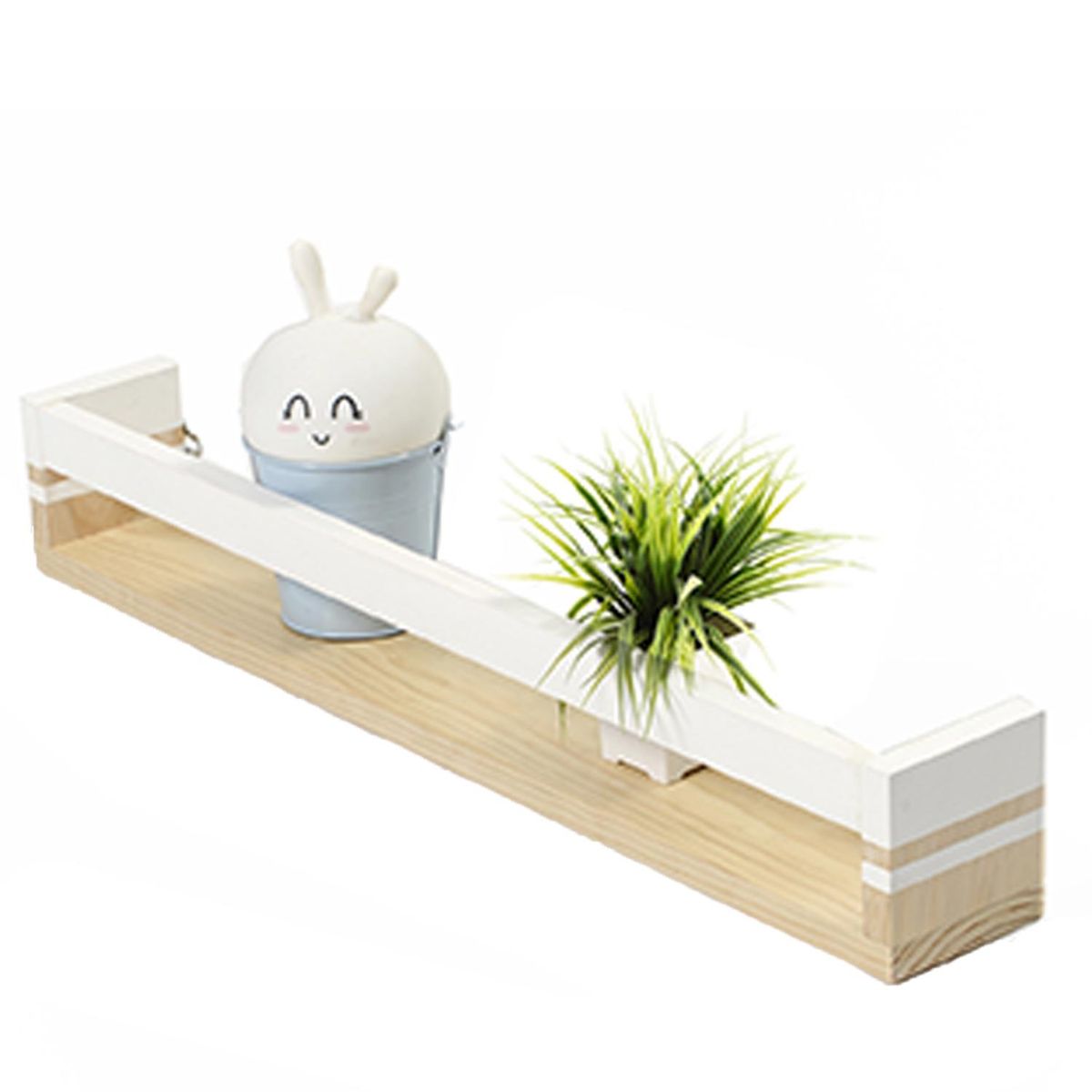 DE PIES A CABEZA - Repisa Corchete Madera 1 Nivel(es) 11x12x11 cm Blanco