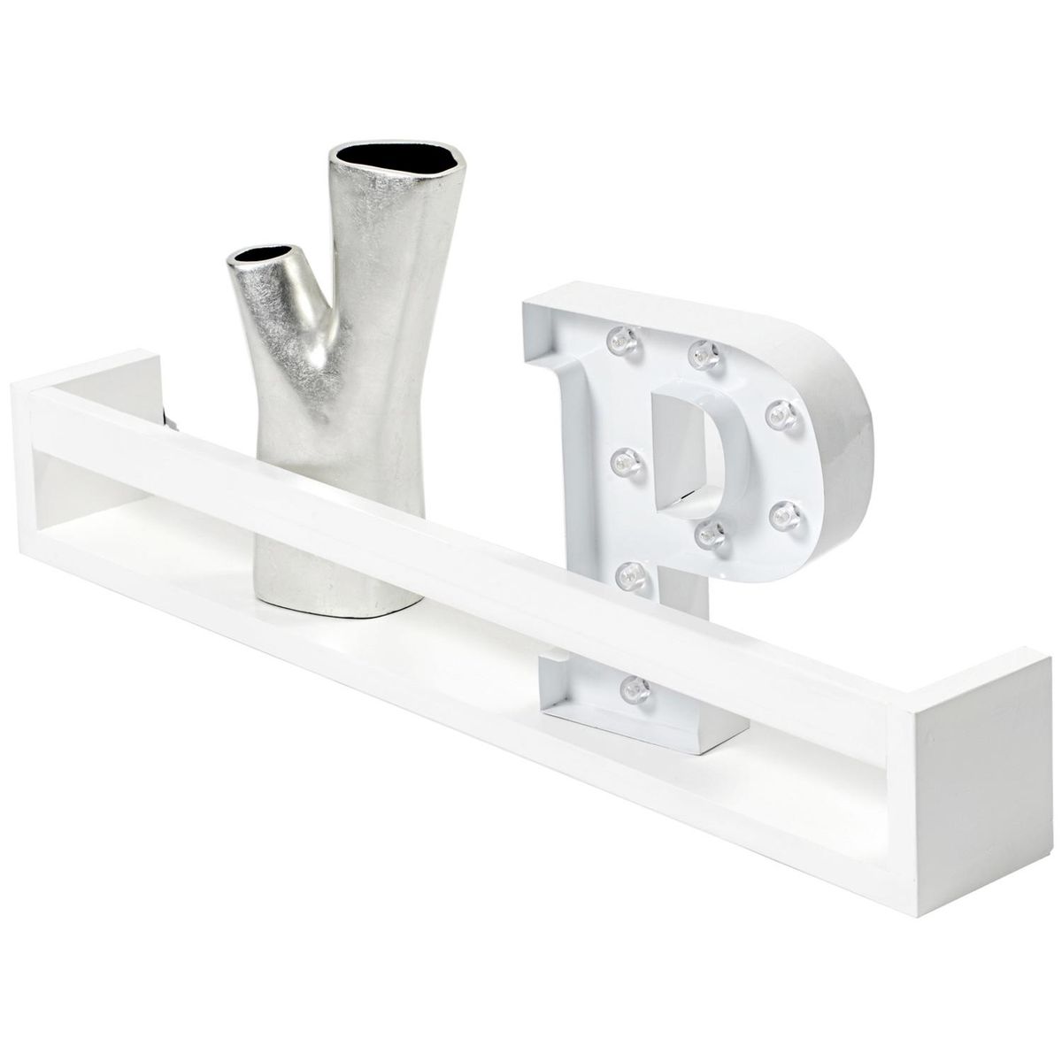 DE PIES A CABEZA - Repisa Corchete Madera 1 Nivel(es) 11x12x11 cm Blanco