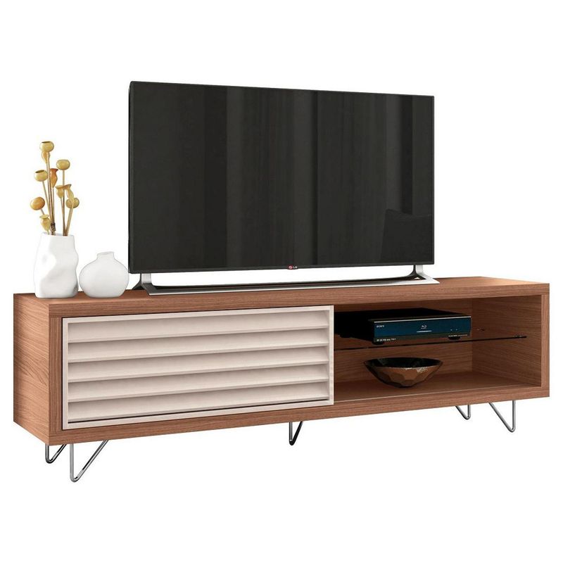 EXIT - Rack TV 70" 55x180x44,5 cm natural/blanco