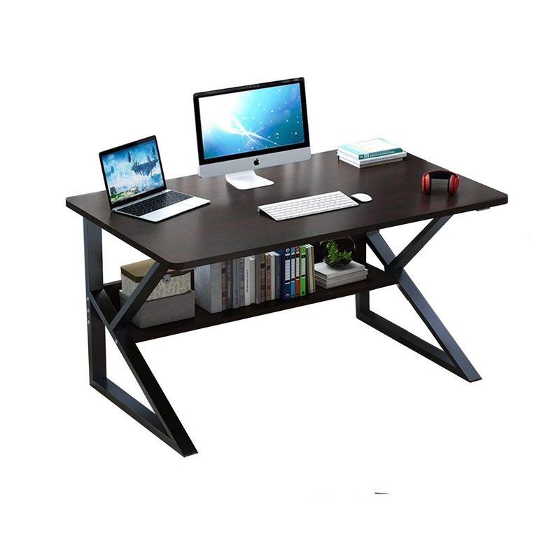 IMPORTADORA USA - Mesa escritorio moderno MDF 120x60x72 cm negro