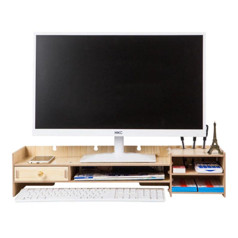 IMPORTADORA USA Soporte Monitor Organizador Escritorio 63, 5X20X13, 5 Cm