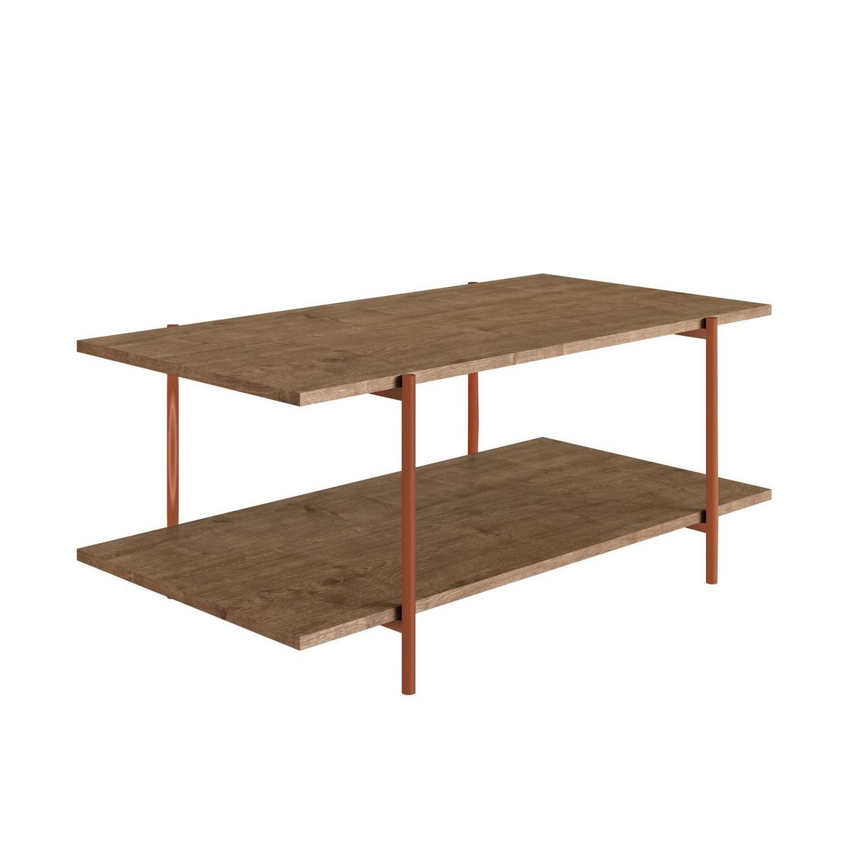 DECOCASA - Mesa de centro 90x48x37 cm café