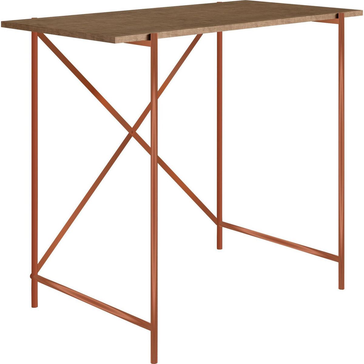 DECOCASA - Escritorio 90x48,5x75 cm MDF café