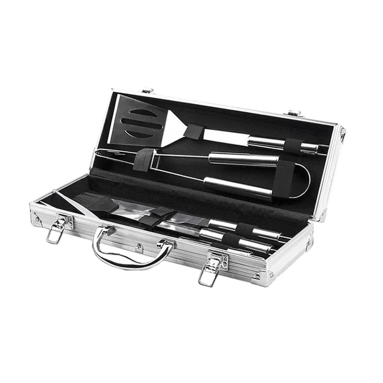Set Parrillero 5 Piezas Con Maletín Asados