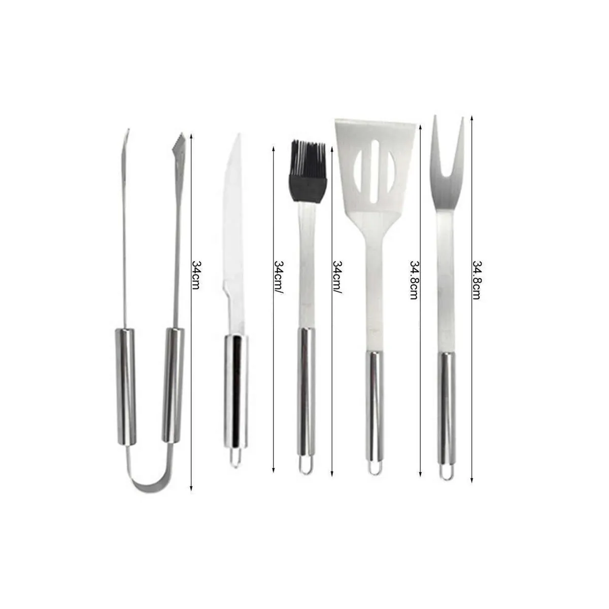 IMPORTADORA USA - Set Parrillero de 5 piezas con maletín