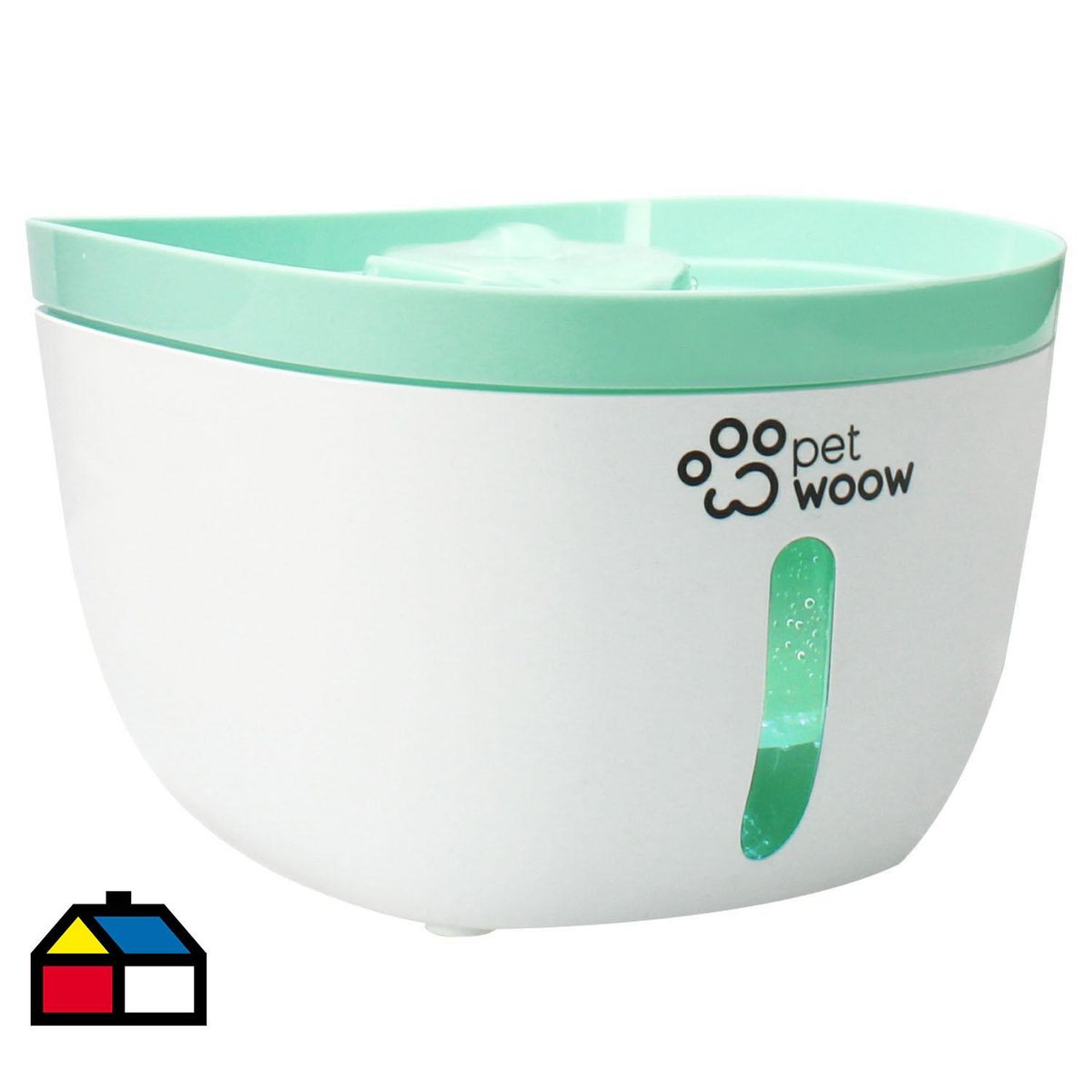 PETWOOW - Fuente de Agua Bebedero Perros y Gatos Verde