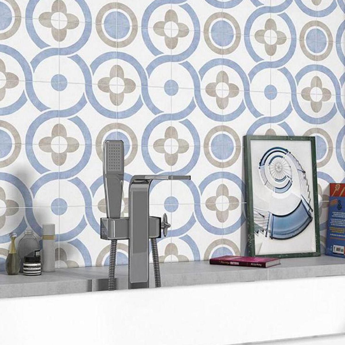 ECOCERAMIC - Porcelanato 22.3x22.3 cm Luzia Multicolor 1.15 m2