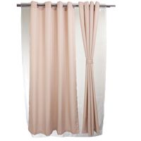 Set Cortinas Yasmin Tela 140x220 cm Taupe