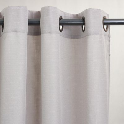 Imagen 2 del producto Set Cortinas Yasmin Tela 140x220 cm Gris claro
