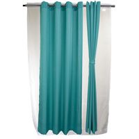Set Cortinas Yasmin Tela 140x220 cm Turquesa