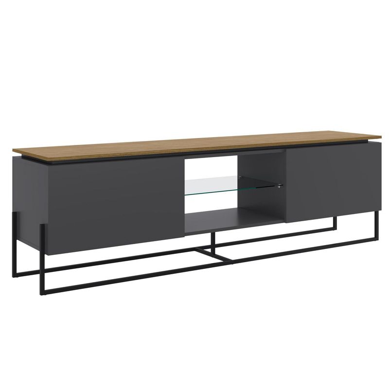 DECOCASA - Rack TV 60'' 180x50x40 cm gris
