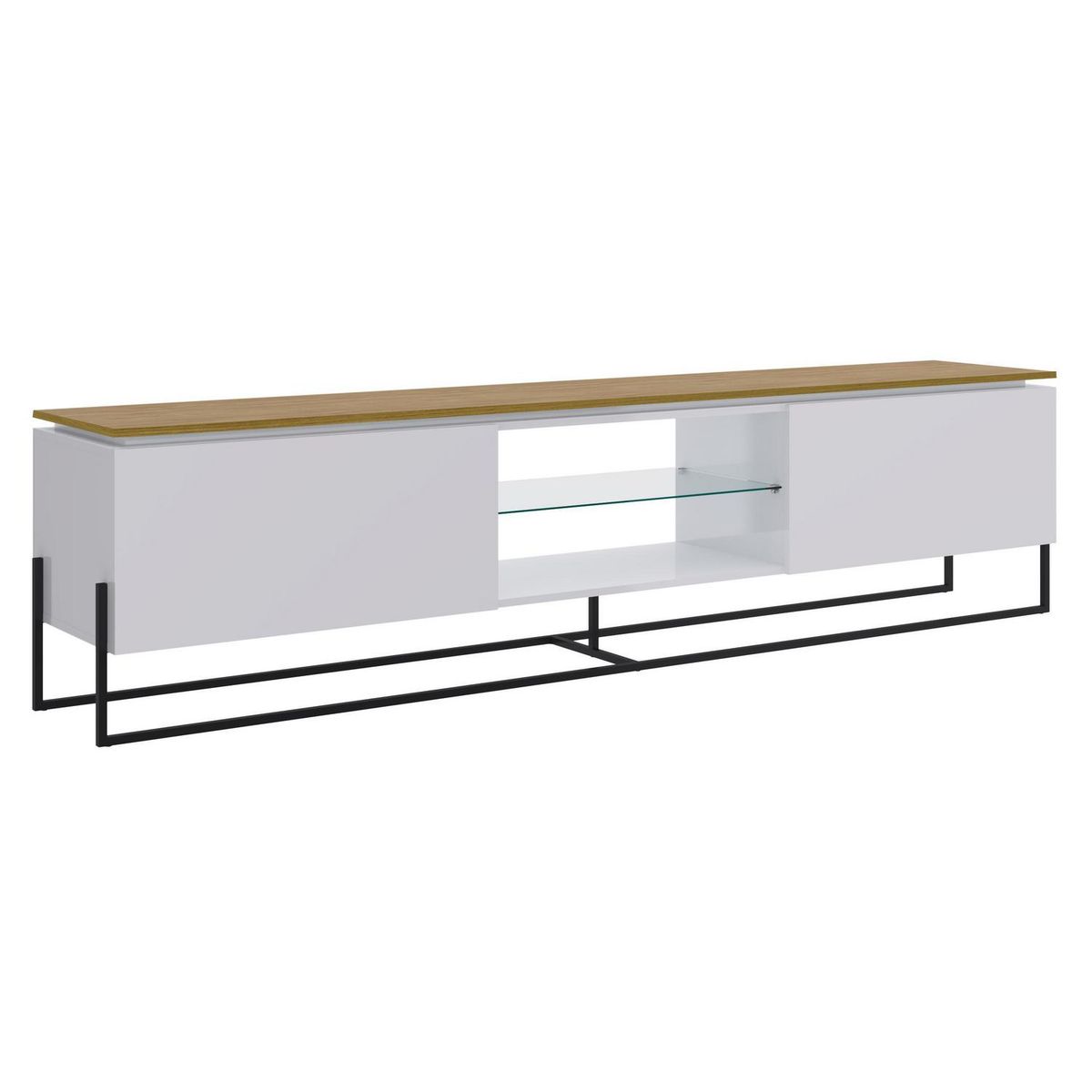 DECOCASA - Rack TV 70'' 220x50x40 cm blanco