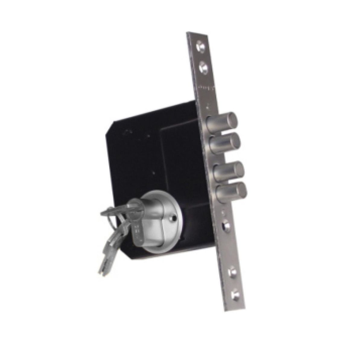 BASH - Cerrojo embutido 4 pitones SS