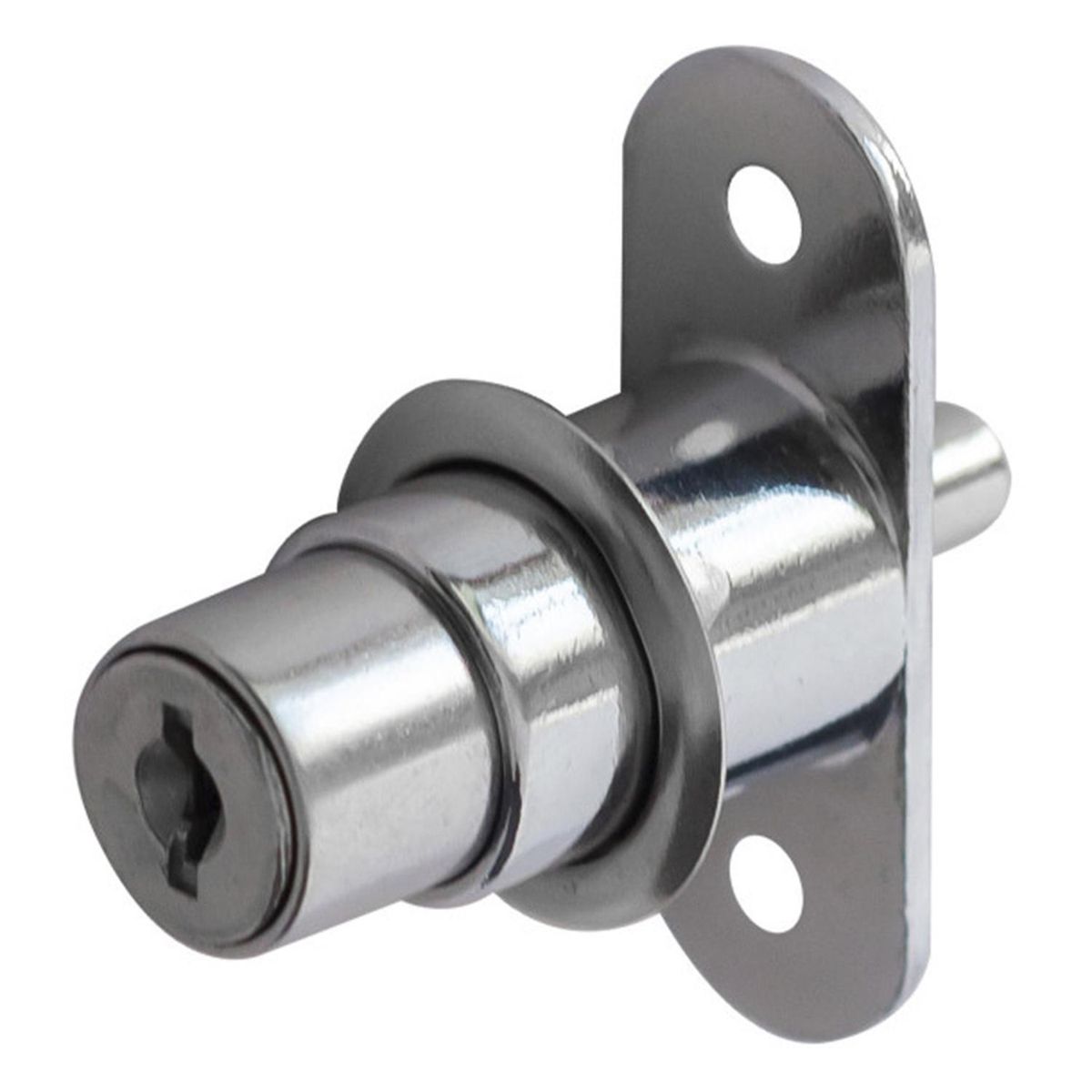 SAFER - Cerradura de boton corredera con alargador/ niquel