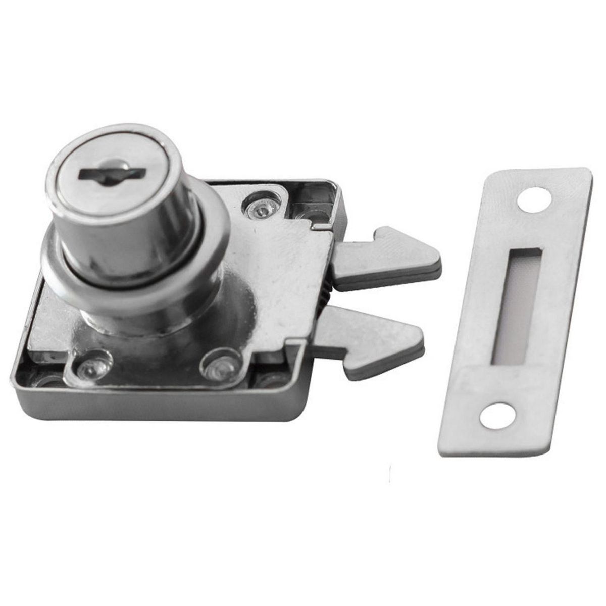 SAFER - Cerradura cangrejo corredera niquel standar