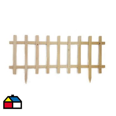 Cerco estaca madera 100cm x 40cm natural