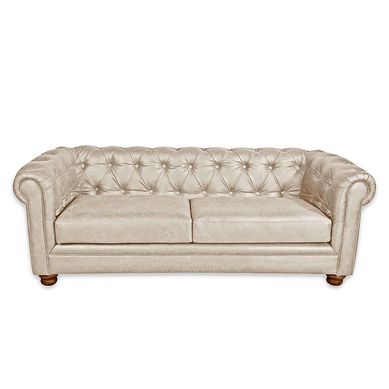 Sofa Florencia 3C Cuero Colorado Beige