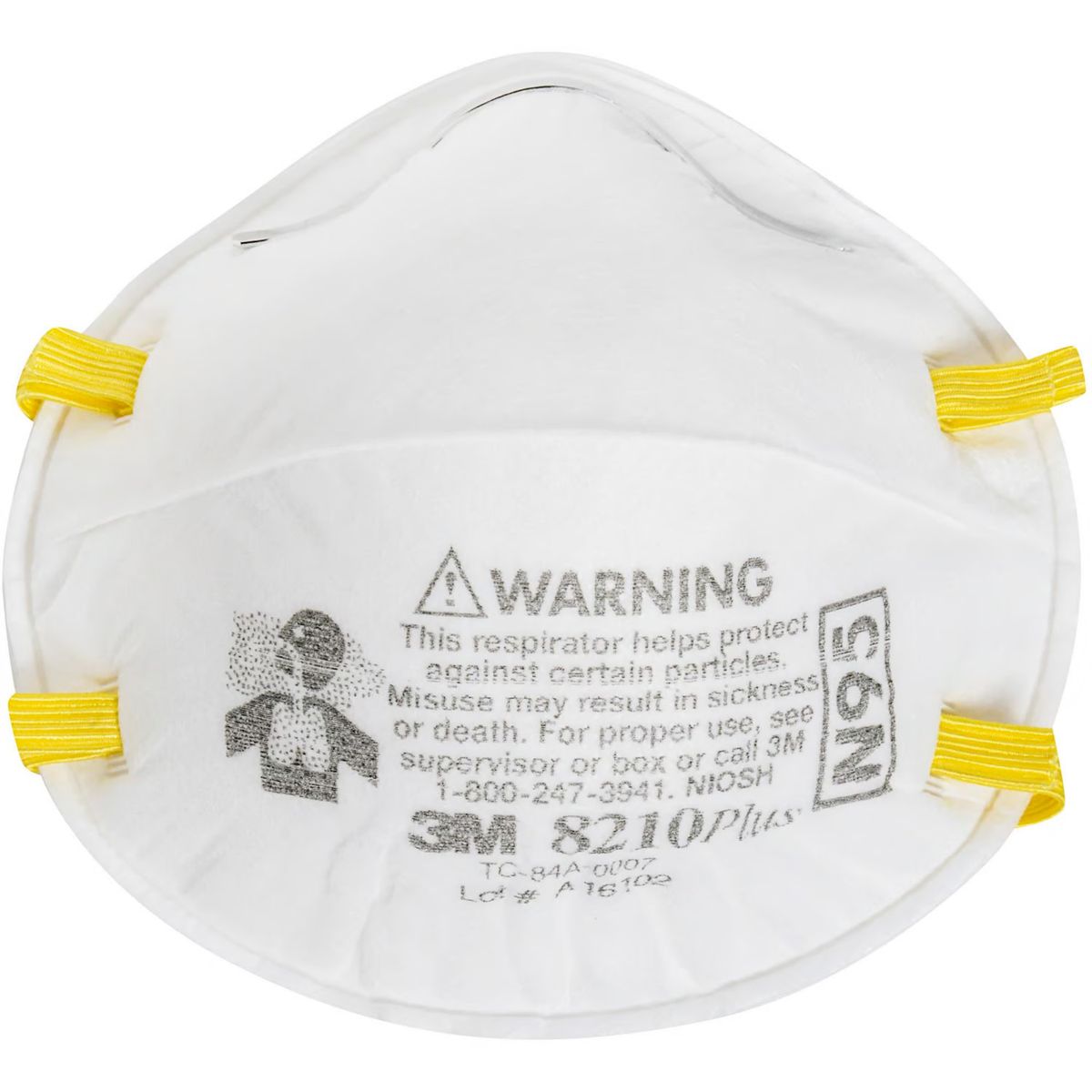 3M - Pack Respirador desechable 3M 8210 para Lijar Pintura 2 unidades