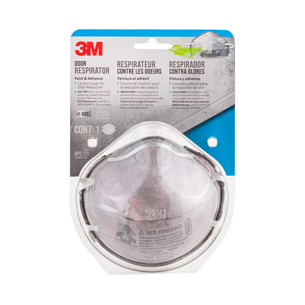 3M - Respirador Desechable 3M 8247 para Pintura