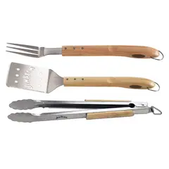 JIM BEAM - Set Parrillero 3 Piezas con Mango Madera