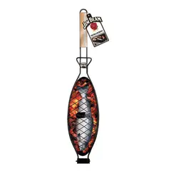 JIM BEAM - Rejilla Metal Especial Pescados Mango Madera