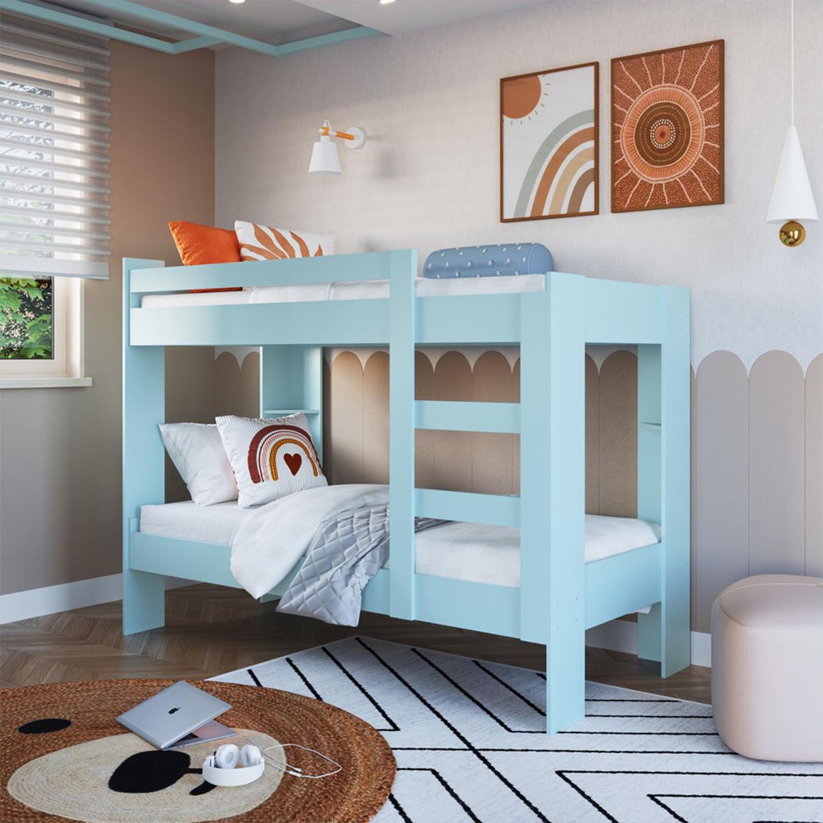 DECOCASA - Camarote 1 plaza 150x97x194 cm MDF