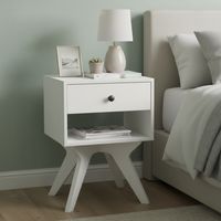 Velador 1 Cajón(es) DECO027 45x65x35 cm Blanco