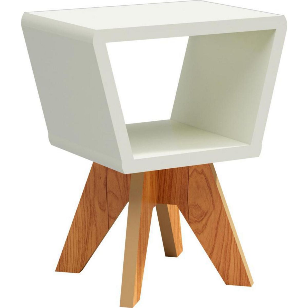 DECOCASA - Velador DECO024 43x57x30 cm Blanco