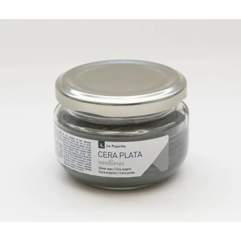 PINTURAS LA PAJARITA - Cera metalizada 100 ml plata