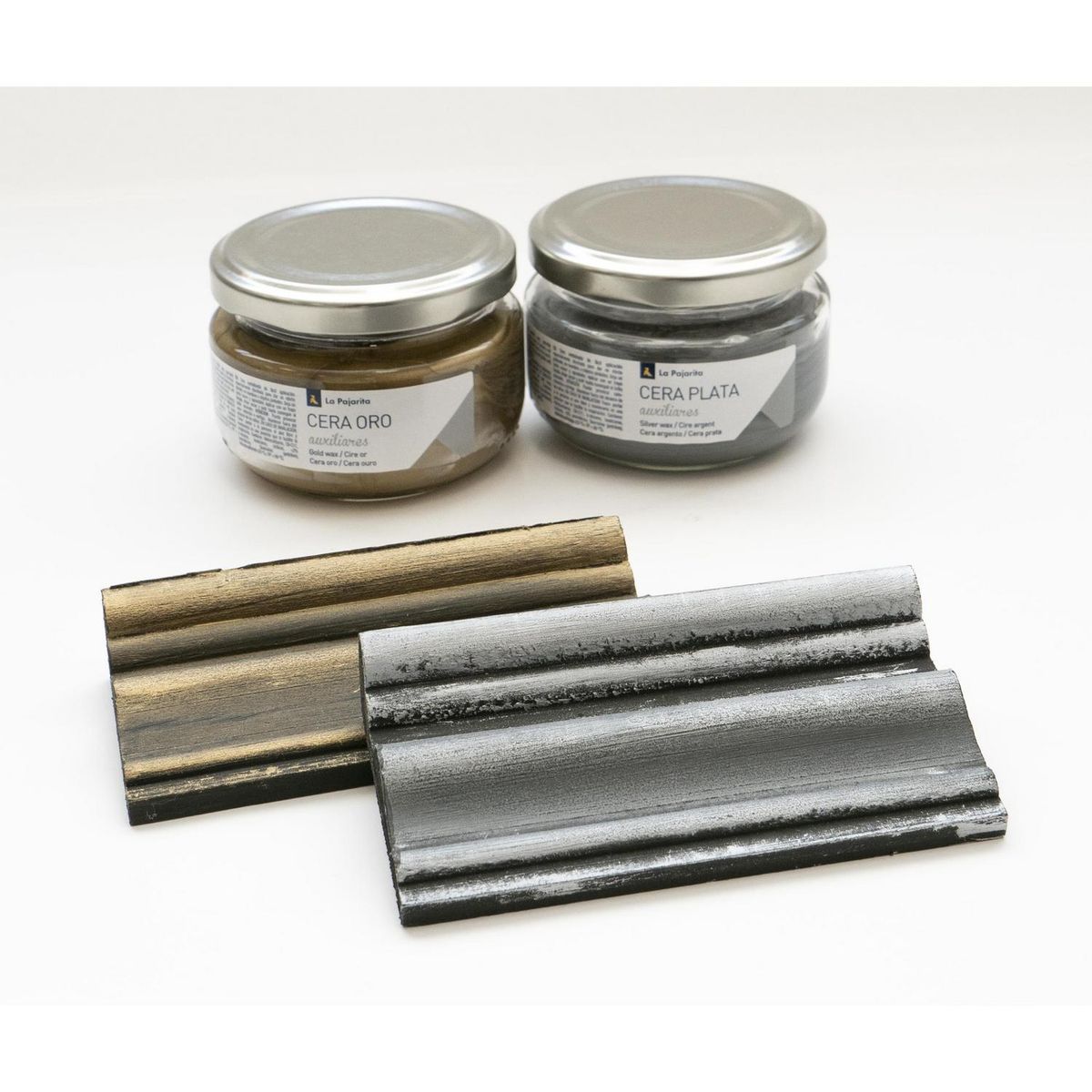 PINTURAS LA PAJARITA - Cera metalizada 100 ml plata