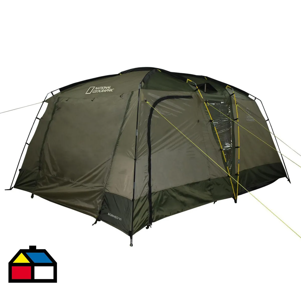 NATIONAL GEOGRAPHIC - Carpa Camping Borneo 6 Personas Verde