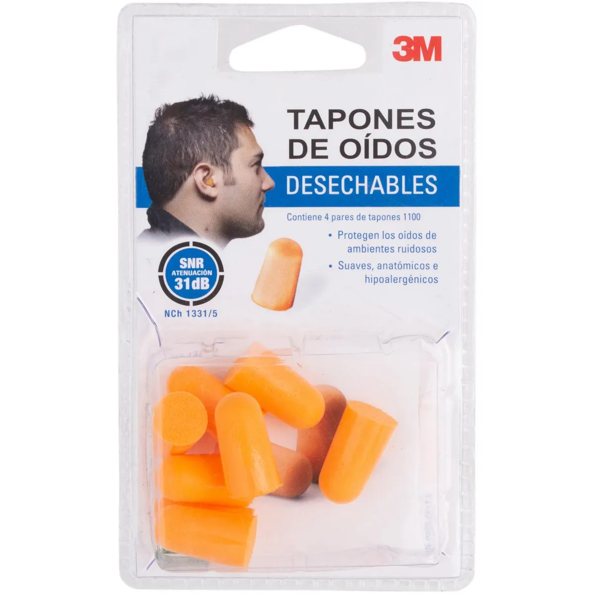 3M - Tapones protectores desechable 4 pares