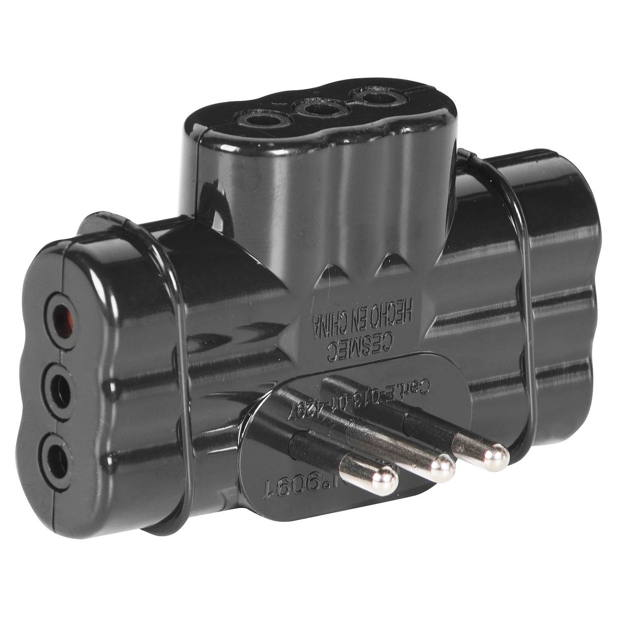 REMA - Enchufe Triple Plano 10 A 2P+T