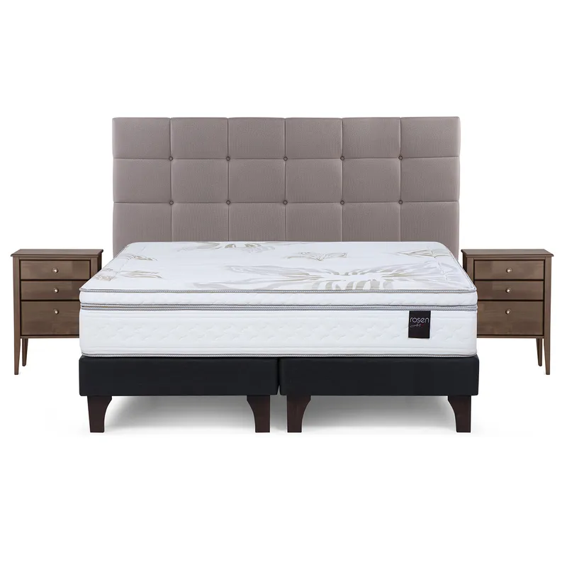ROSEN - Cama King Europea Art 4 Blanco