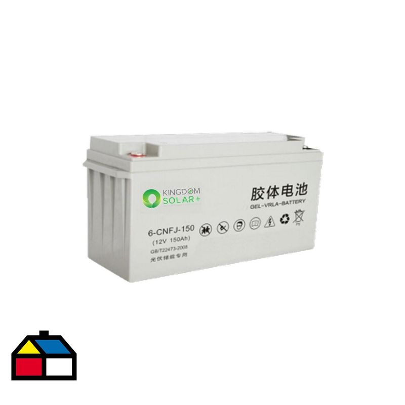 KINGDOM SOLAR - Batería de Gel ciclo profundo de 200Ah