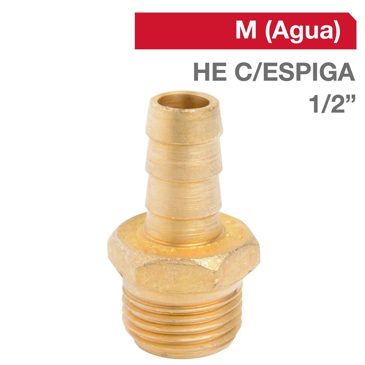 GRIFESA - Cachimba Bronce HE C/ESPIGA 1/2" x 1/2" 1u