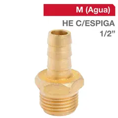 GRIFESA - Cachimba Bronce HE C/ESPIGA 1/2" x 1/2" 1u