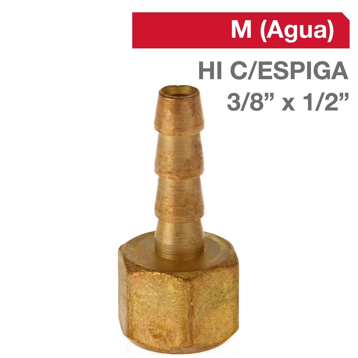 GRIFESA - Cachimba Bronce HI C/ESPIGA 3/8" x 1/2" 1u