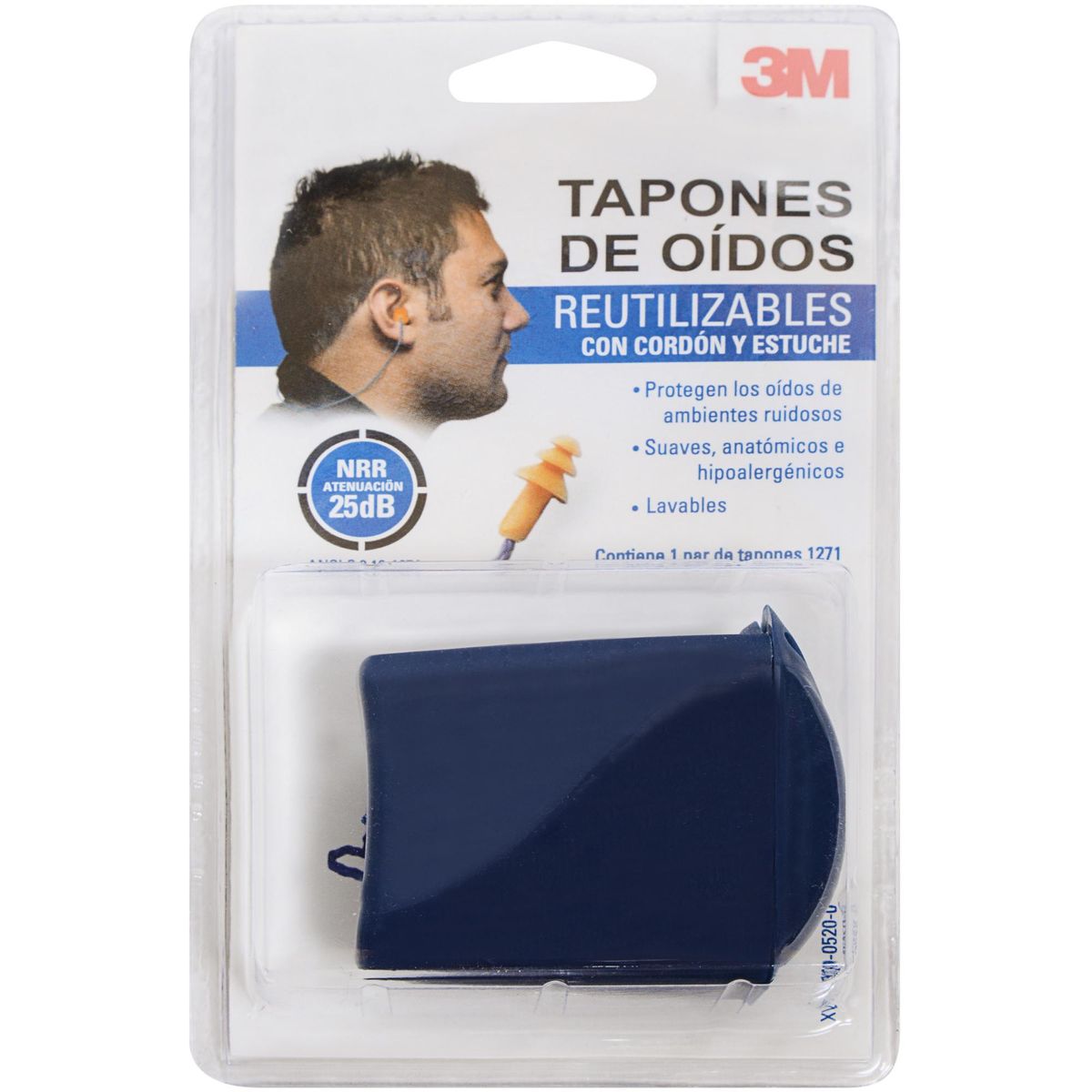 3M - Tapones protectores reutilizables con caja
