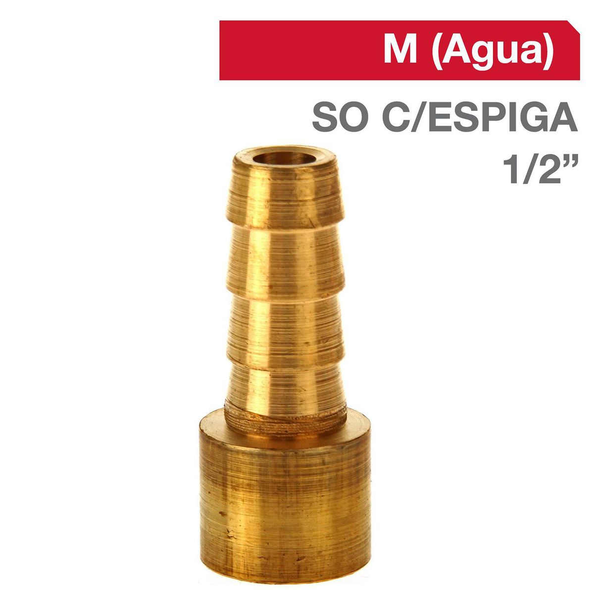 GRIFESA - Cachimba Bronce SO C/ESPIGA 1/2" x 1/2" 1u