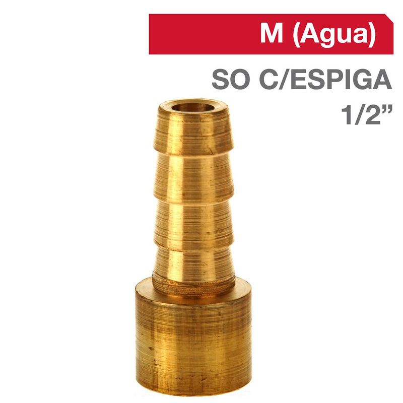 GRIFESA - Cachimba Bronce SO C/ESPIGA 1/2" x 1/2"  1u